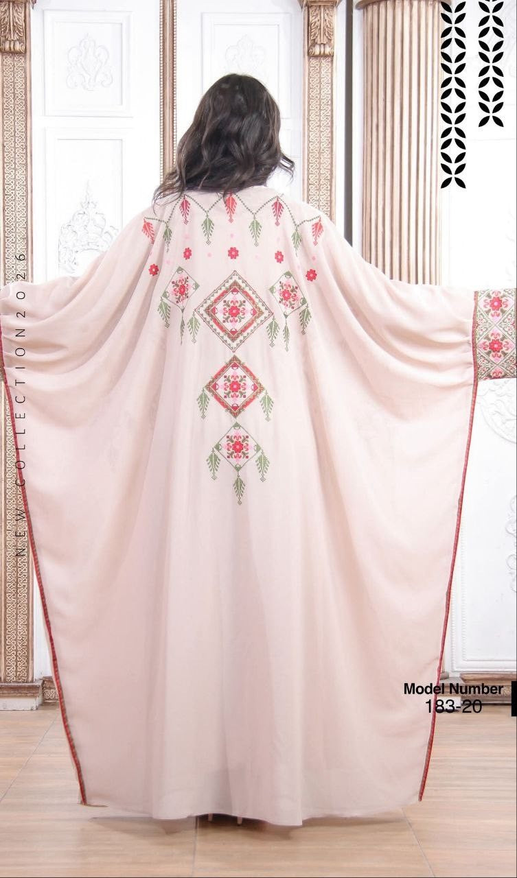 Abaya Bisht Embroidery Palestine Dress, Vintage Style, Heritage Palestinian Jordanian, Traditional Tatreez Embroidey