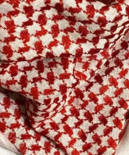 Red Keffiyeh Bandana Scarf, Palestine Arafat Kuffyieh Mask, Tie kofyah Headband Kofya Face Cover Vintage dress Size 72X42X48 Centimeters