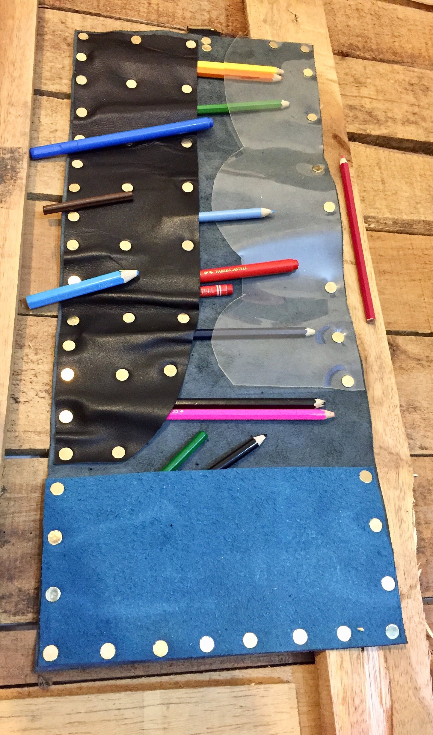 Leather Pouch, Pencil Roll , Leather Pen bag , 100% hand made, Personalized Wallet , Vintage Leather, watch pouch, different uses, handmade