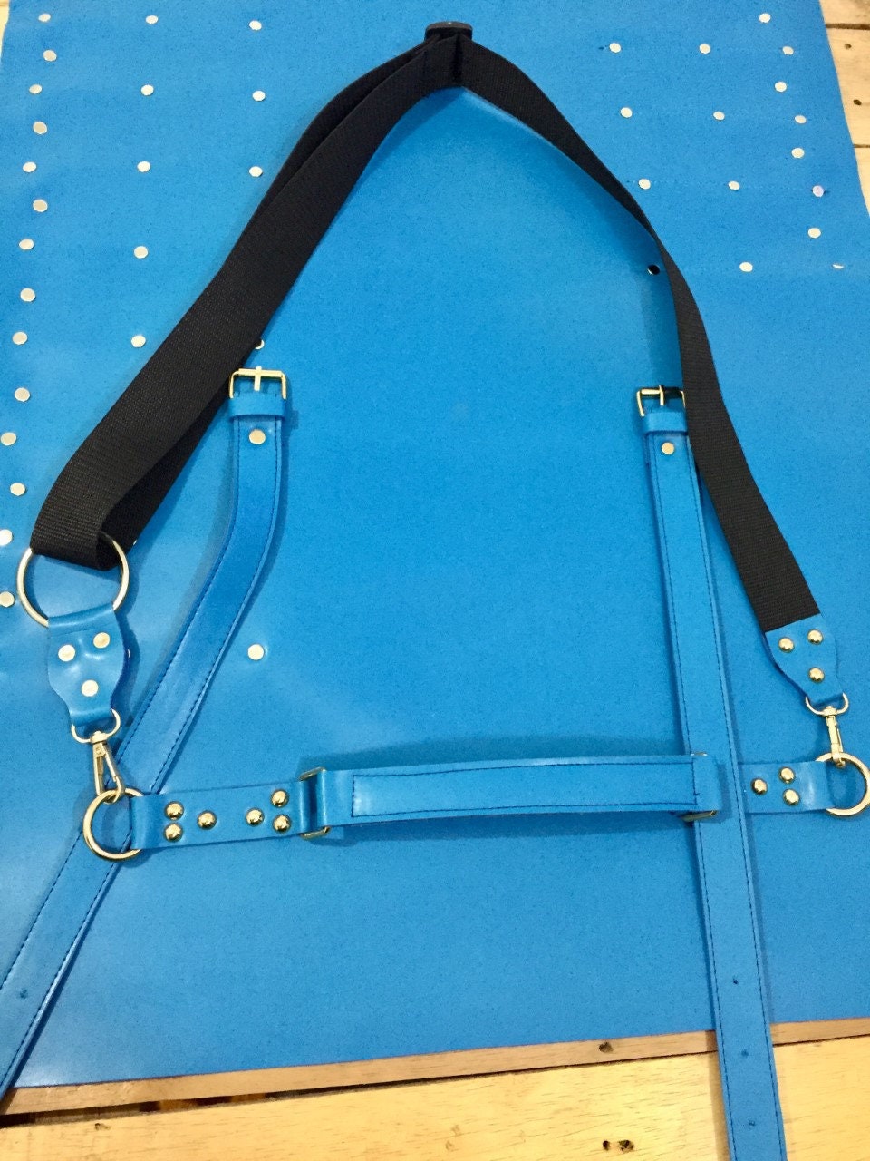 13 Slots hand Crafted Chef bag, Knife Roll , Syntactic PU Leather Chef Bag ,PVC Leather, Hand Made Knives Roll Holder Bag , Leather Blue