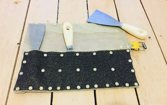 6 Slots Tools Roll for Woodworkers,Carving Tool Roll, Chisel Roll, Tool Organizer, Tool Holder,Tool Storage Genuine leather Bag , Yellow