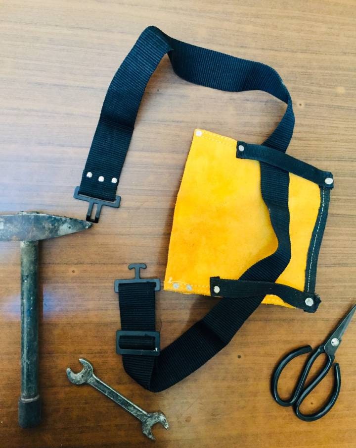 Tools Belt , Tools bag, Workers holder supply, leather bag , genuine leather , floral garden farmers equipment, heavy work
