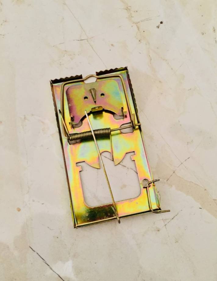 Mouse Trap, Rat Catch trap , mouse trap , clip metal, rat hunt , vintage style, very strong, heavy work , hand crafted