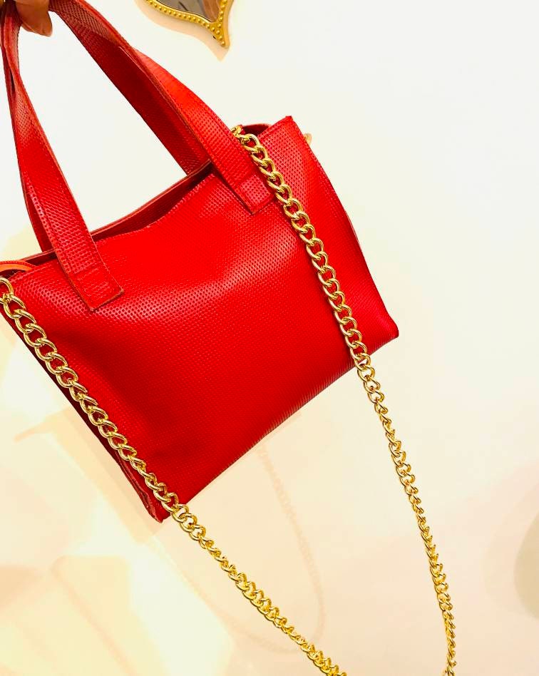Handmade Genuine Leather Formal Handbag Small Tote Natural Leather Gold Accessories Strap fashion shoulder purses HighQuality 22cmX24cmX12cm