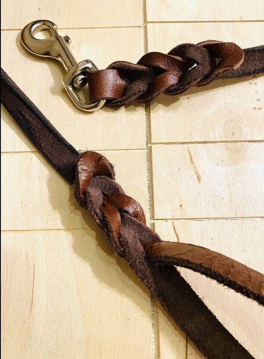 Dog Leash, Leather Dog Leash, Strong Cow Genuine Leather Dog Leash, dog lead, Brown Hardware Dog leash, Handmade Heavy Metal