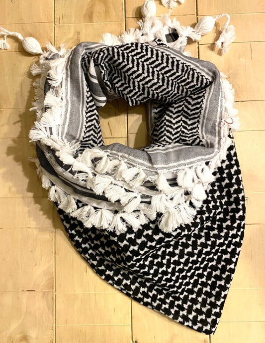 Arab Scarf, Woven Stitched, NOT Printed, Keffyeih Iraq Cover Headwear,Vintage dress Hatta Shemagh Kuffyieh,Unisex Mask Unique Original Kurdi