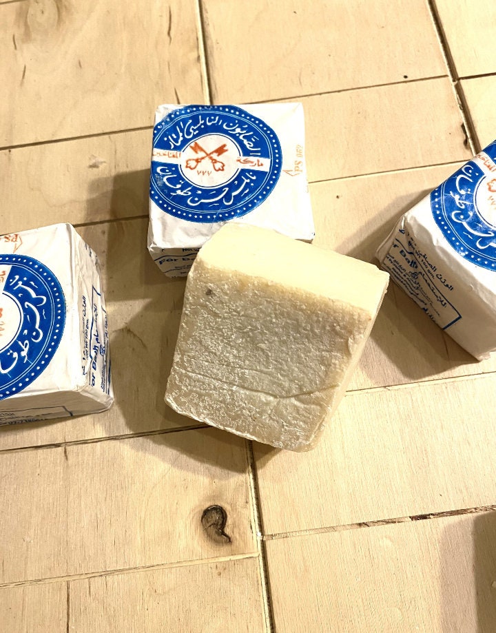 Olive Oil Nablus Soap, Handmade Middle Eastern Style, Vintage Arab Soap , Olive Pure Organic Healthy Hand wash and Face Mask Soap