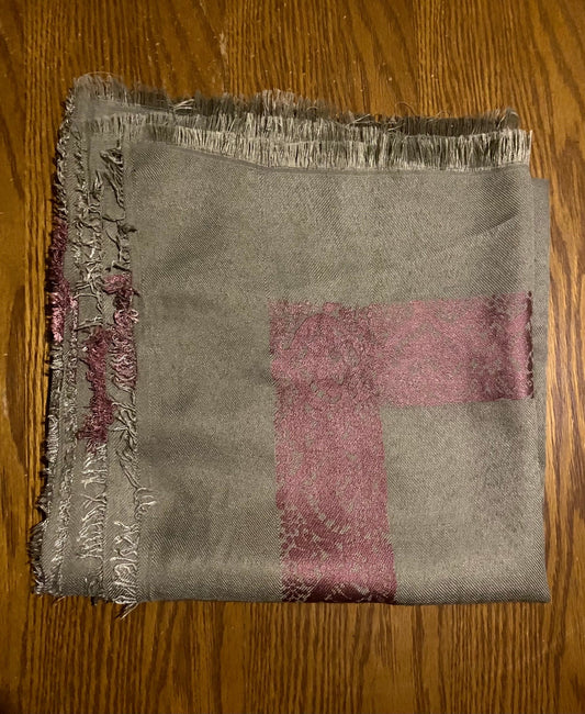 Unique Scarf, Baige Pink Line Woven,Desert Bandana Kofya, Arab OldStyle Vintage dress, Hatta Shemagh Kuffyieh Scarf, Mixed colors, Keffiyeh