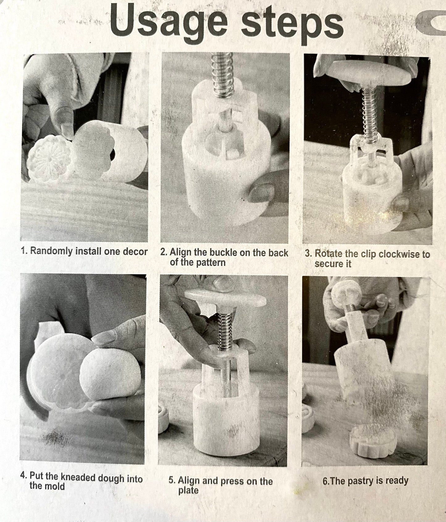Cookie Mold, Hand crafted , Unique Plastic Mamool Mamoul Molds, Unique 1 Piece, 4 Designs, Baking Chef Gift, Kitchen Supply, Tools Support