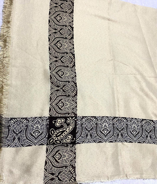 Desert Beige Scarf, Arab Bandana Kofya, OldStyle Vintage dress, Unique Sahara Hatta Shemagh Shawl HiQuality Keffyieh Mixed Brown Colours