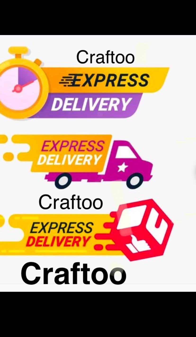 Craftoo Update Express Shipping Service, Estimated Delivery Time 8-12 days, by UPS FedEx Aramex USPS Dhl TNT