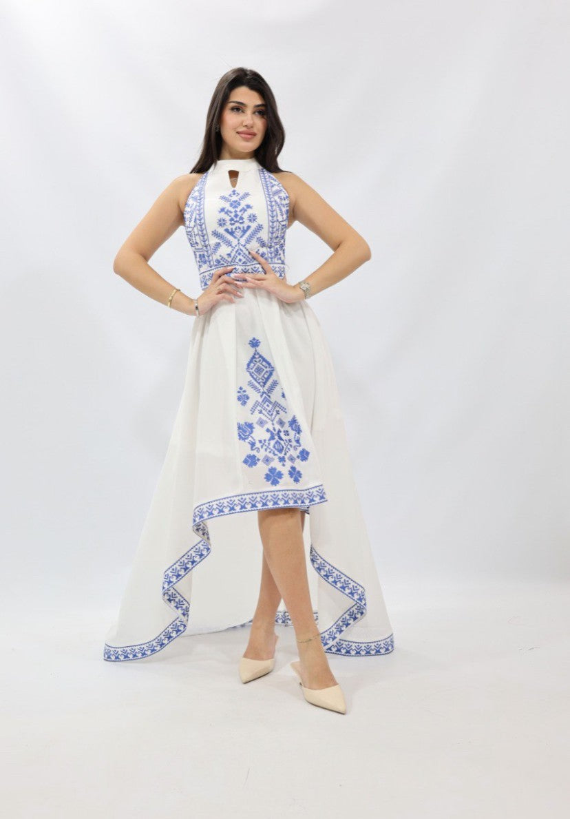 Special Occasion Dress, Embroidery Parties Dress, Vintage Style, Heritage Palestinian Jordanian Wedding, Traditional Tatreez Thobe Embroidered