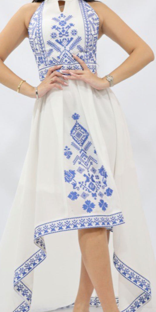 Special Occasion Dress, Embroidery Parties Dress, Vintage Style, Heritage Palestinian Jordanian Wedding, Traditional Tatreez Thobe Embroidered