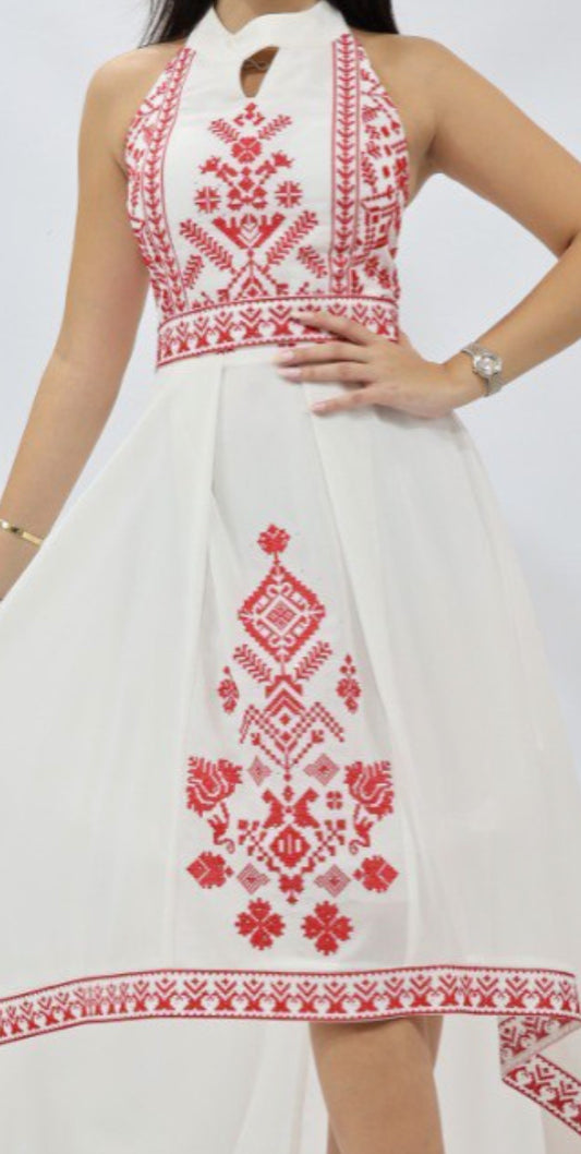 Special Occasion Dress, Embroidery Parties Dress, Vintage Style, Heritage Palestinian Jordanian Wedding, Traditional Tatreez Thobe Embroidered