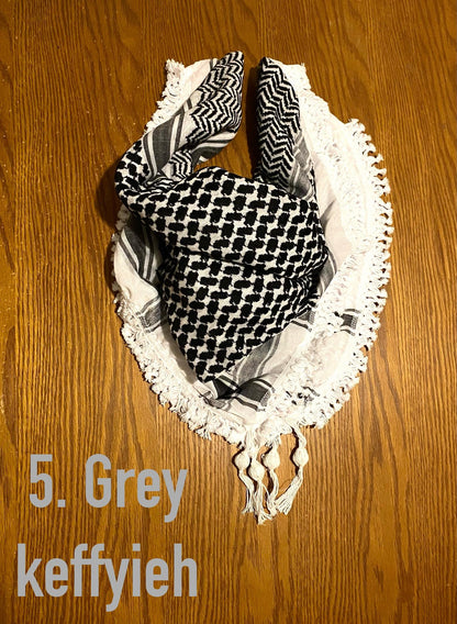 Palestine Keffiyeh Scarf, Unique Arafat Hatta Kufya Kuffyieh Scarf Arab Shemagh, Shawl Hi-Quality Fabric, Arabic Head Bandana Woven Stitched