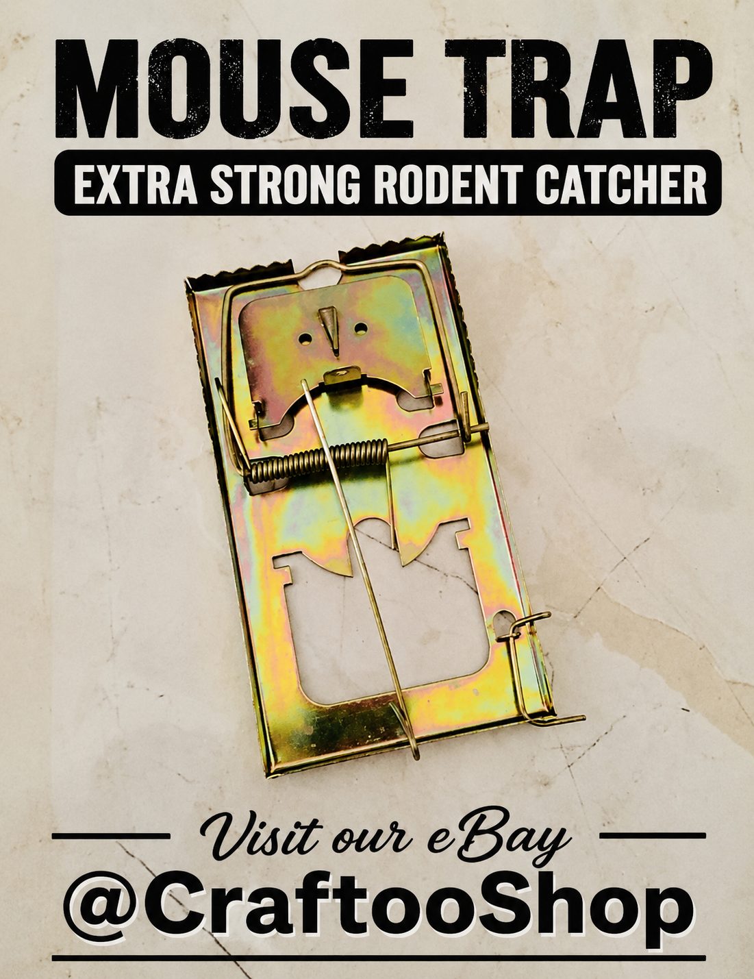 Mouse Trap, Rat Catch trap , mouse trap , clip metal, rat hunt , vintage style, very strong, heavy work , hand crafted