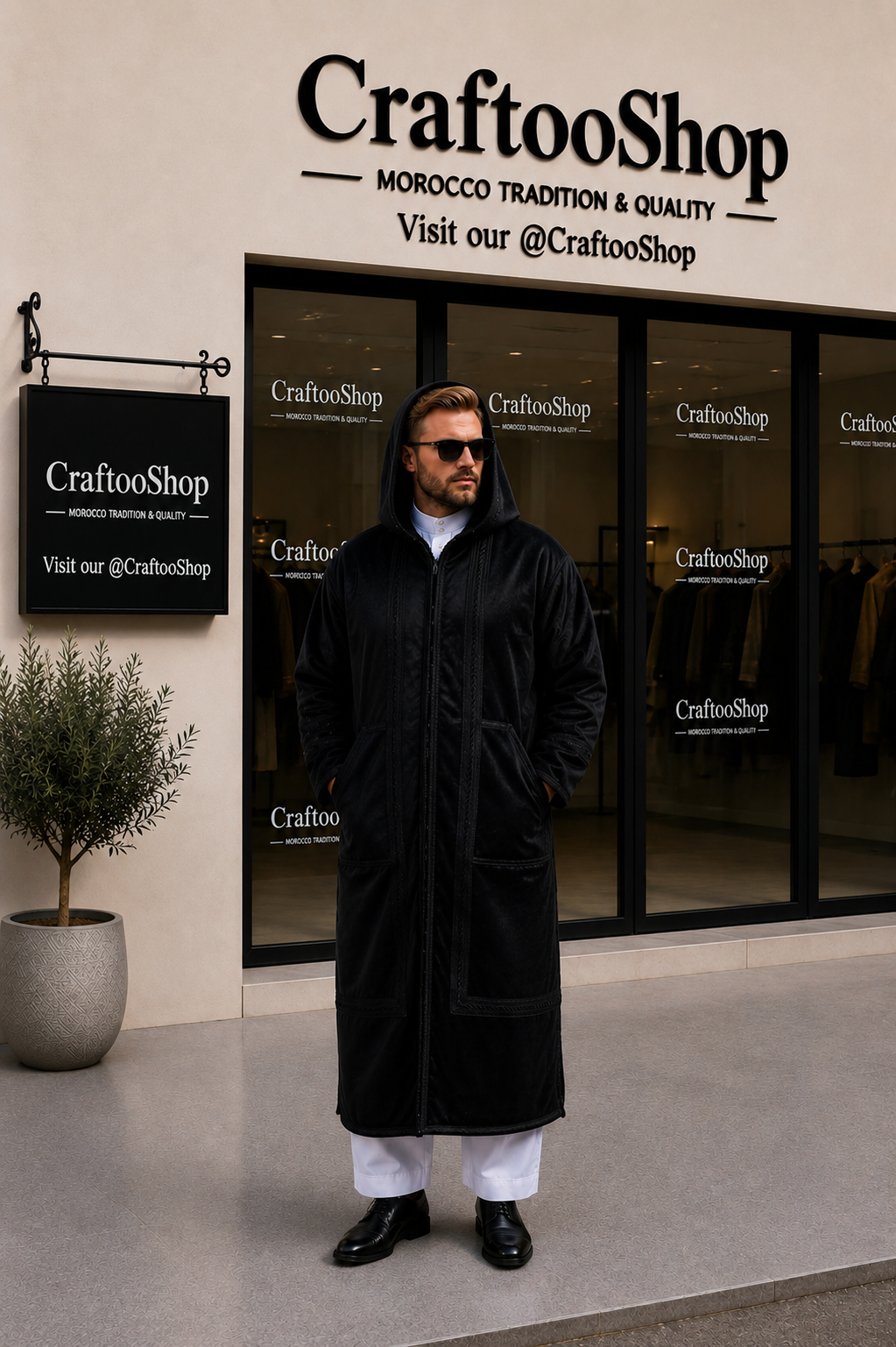 Farwa Hoodie Bisht Coat, Unique Fur, Morocco Arab Style Winter Coat, Warm Heavy, Unisex Clothing, Vintagec Traditional Westerns مغرب