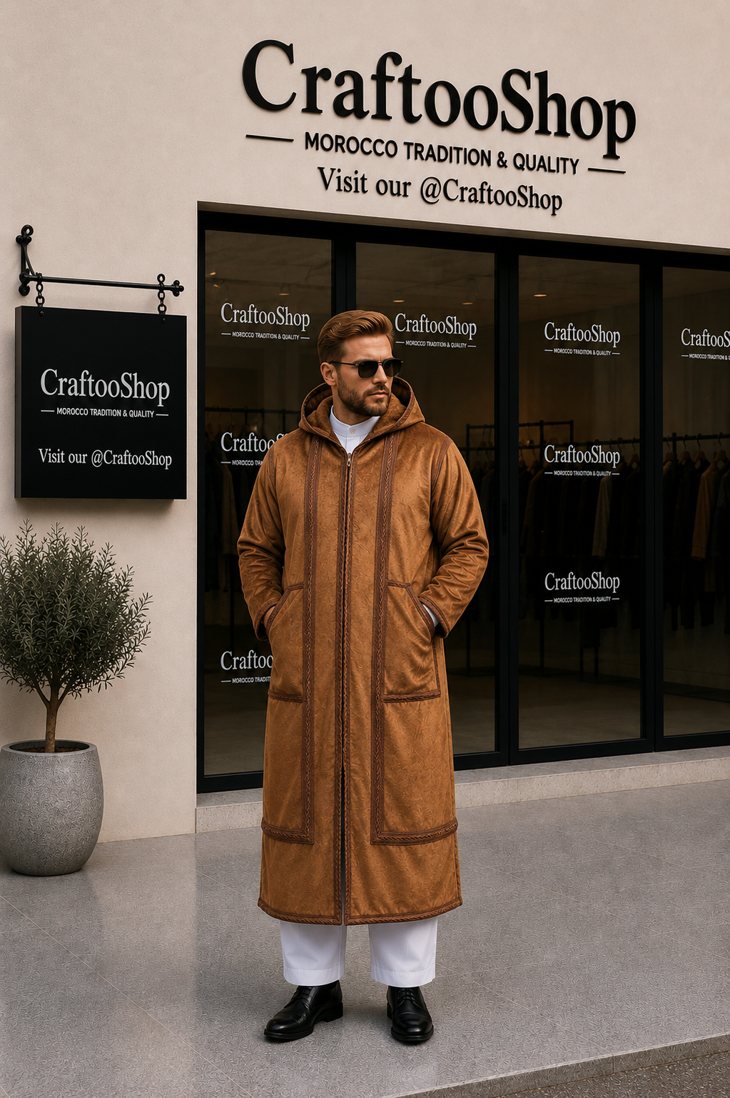 Farwa Hoodie Bisht Coat, Unique Fur, Morocco Arab Style Winter Coat, Warm Heavy, Unisex Clothing, Vintagec Traditional Westerns مغرب