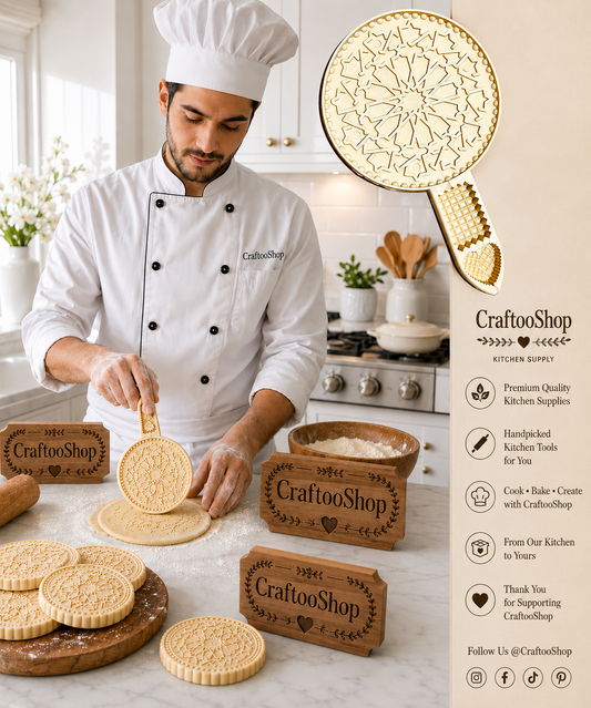 Bread Molds, 4 designs, Cookie Mold, Hand crafted , Plastice PVC Mold, Mamool Mamoul , Unique 1 Big Piece, Baking Chef Gift, Kitchen Supply