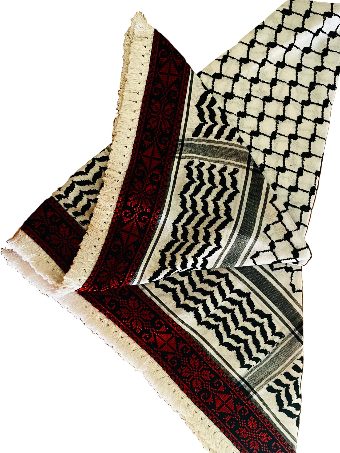 Tatreez Palestine Arab Scarf, Woven Stitched, NOT Printed, Unique Embroidery Keffiyeh faceCover, Headwear Bandana,Shawl Kofyah Mask,Vintage Dress Hatta Shemagh