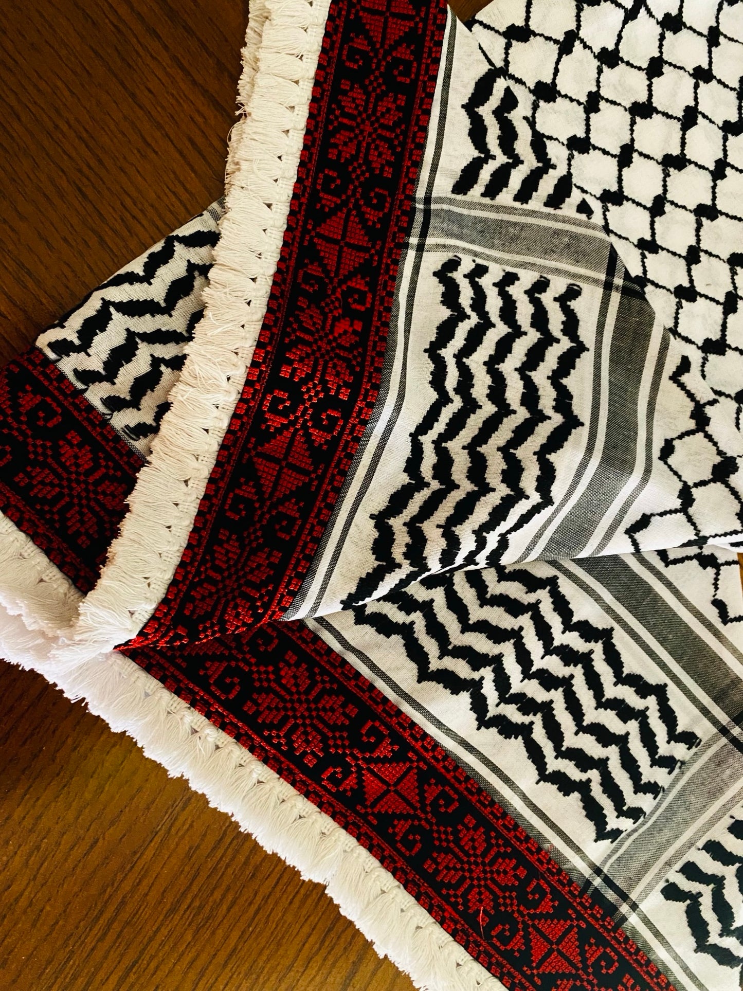 Tatreez Palestine Arab Scarf, Woven Stitched, NOT Printed, Unique Embroidery Keffiyeh faceCover, Headwear Bandana,Shawl Kofyah Mask,Vintage Dress Hatta Shemagh