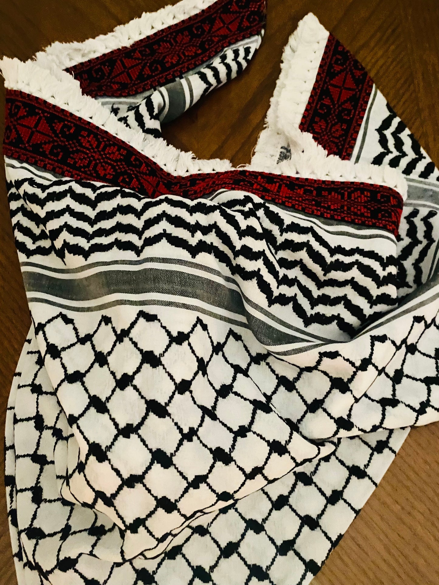 Tatreez Palestine Arab Scarf, Woven Stitched, NOT Printed, Unique Embroidery Keffiyeh faceCover, Headwear Bandana,Shawl Kofyah Mask,Vintage Dress Hatta Shemagh