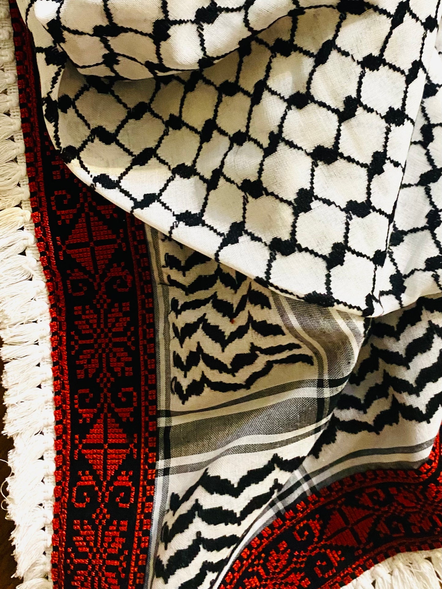 Tatreez Palestine Arab Scarf, Woven Stitched, NOT Printed, Unique Embroidery Keffiyeh faceCover, Headwear Bandana,Shawl Kofyah Mask,Vintage Dress Hatta Shemagh