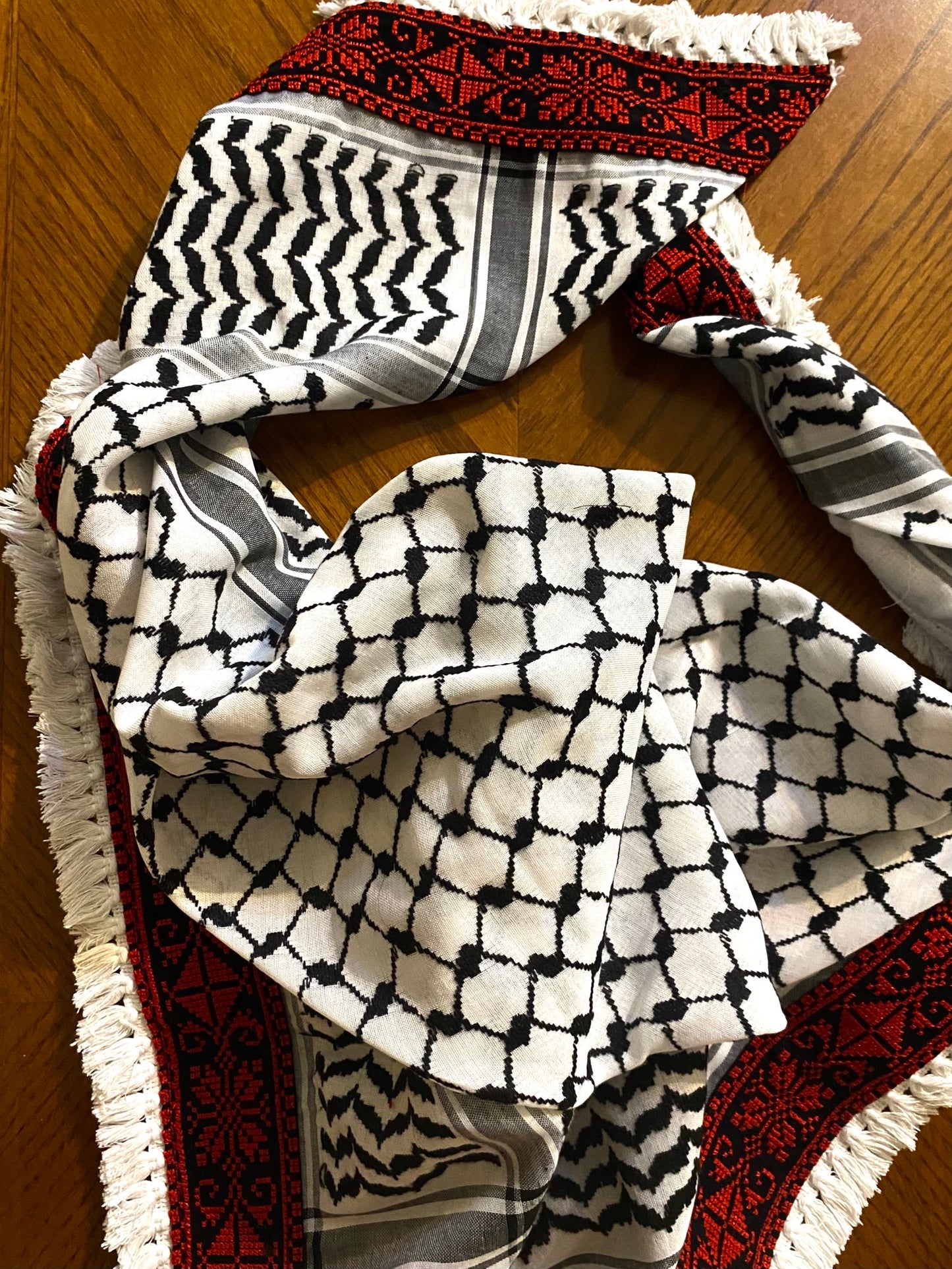 Tatreez Palestine Arab Scarf, Woven Stitched, NOT Printed, Unique Embroidery Keffiyeh faceCover, Headwear Bandana,Shawl Kofyah Mask,Vintage Dress Hatta Shemagh