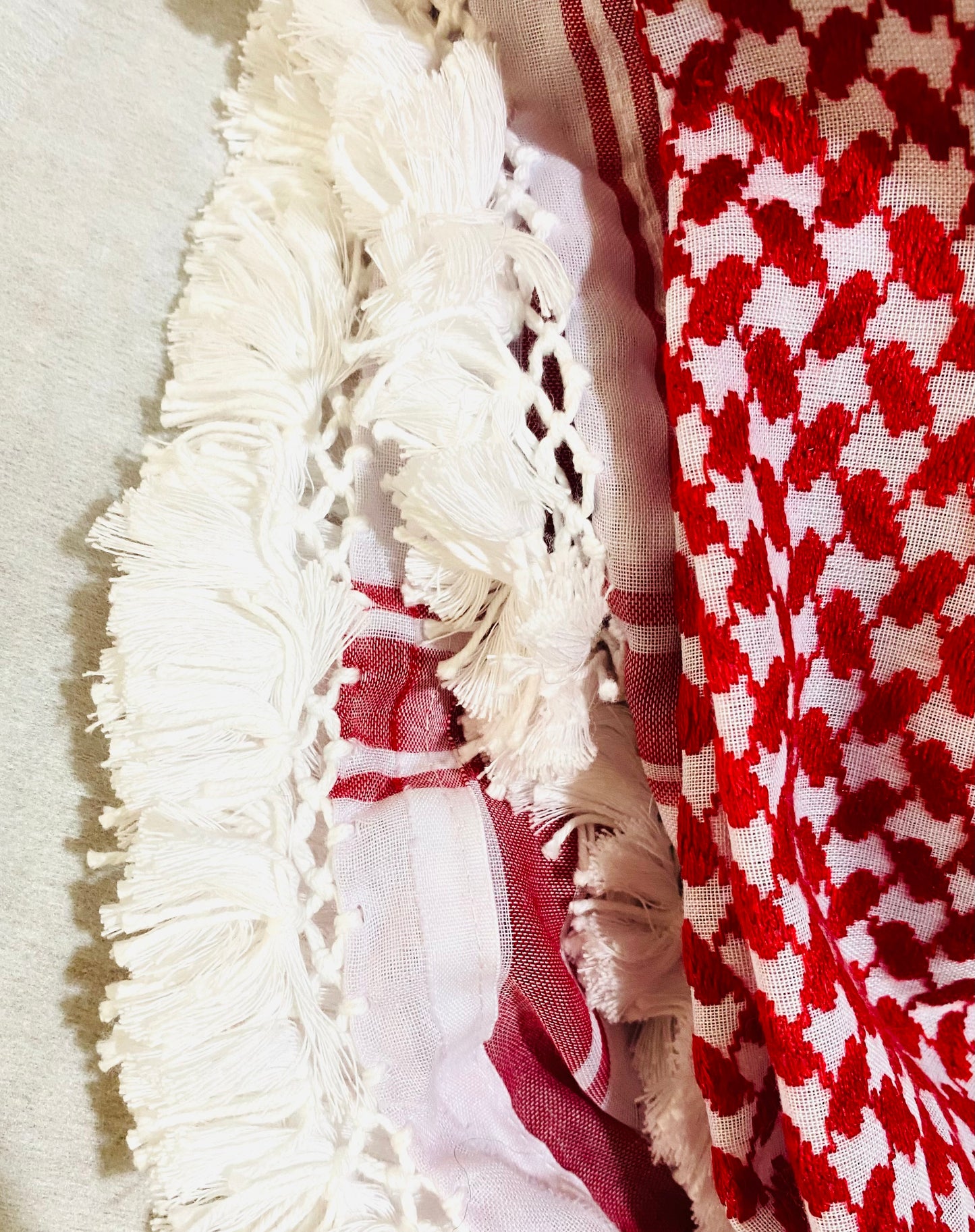 Red Shemagh Malaki Jordanians Kuffyieh Arab Scarf, Vintage Dress, Unique High Quality Woven Stitched, Hatta HandCrafted Scarves Traditional Style Unisex FaceMask