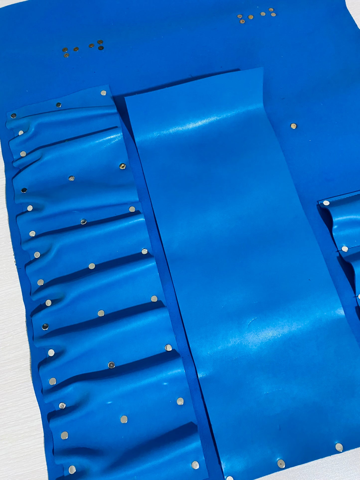13 Slots hand Crafted Chef bag, Knife Roll , Syntactic PU Leather Chef Bag ,PVC Leather, Hand Made Knives Roll Holder Bag , Leather Blue