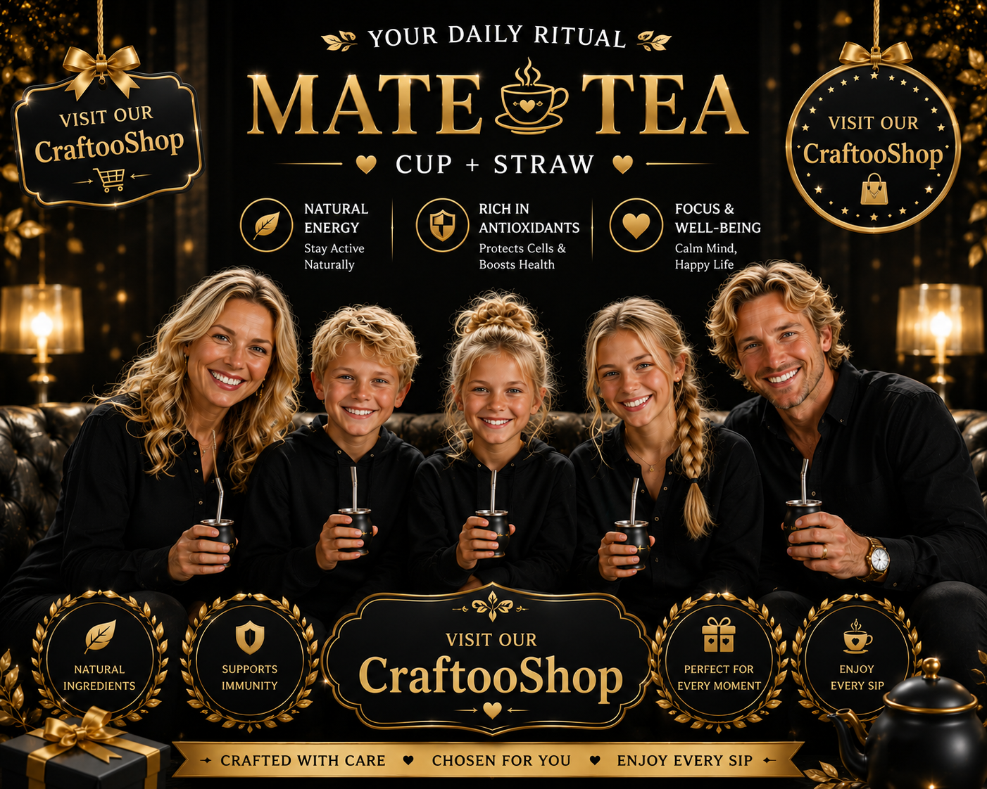 Mate Tea Silver Black cup, Unique Yerba Mate Cup +Straw, drinking places fountain, water, Filter Bombilla Straw handmade 50mL (Copy)