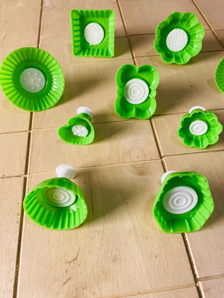 10x Pieces Mold Cookies , Plastic Unique Design Mamoul Handcrafted 10 design