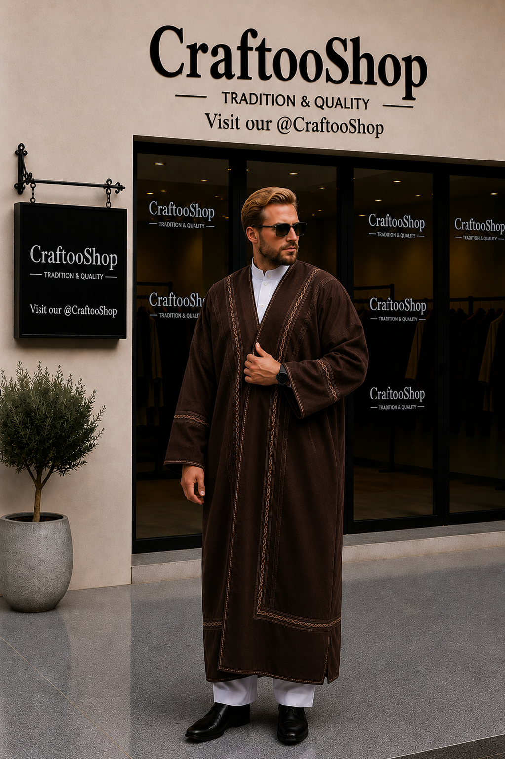 Farwa Bisht Coat, Unique Fur, Arab Style Winter Coat, Warm and Heavy, Unisex Clothing, Vintage Traditional Western Pattern, Elegance Farwa