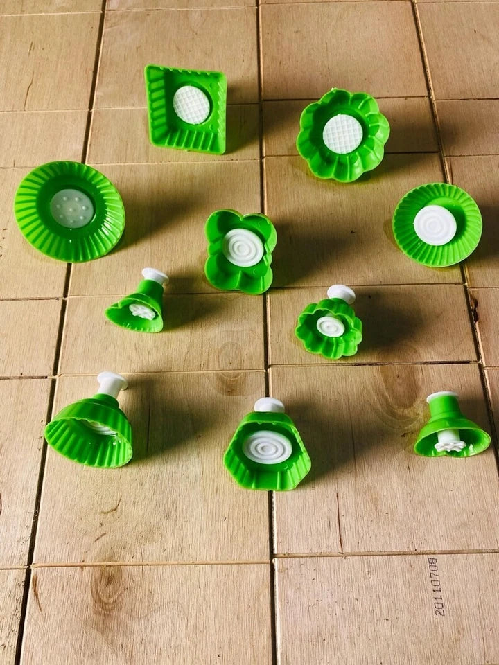 10x Pieces Mold Cookies , Plastic Unique Design Mamoul Handcrafted 10 design