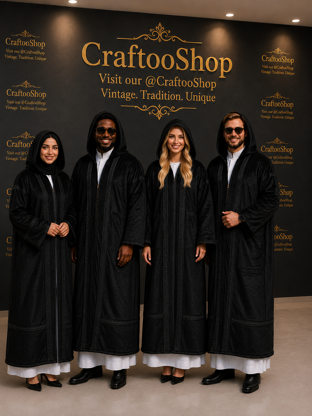 Farwa Hoodie Bisht Coat, Unique Fur, Morocco Arab Style Winter Coat, Warm Heavy, Unisex Clothing, Vintagec Traditional Westerns مغرب
