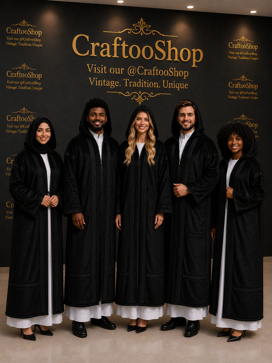 Farwa Hoodie Bisht Coat, Unique Fur, Morocco Arab Style Winter Coat, Warm Heavy, Unisex Clothing, Vintagec Traditional Westerns مغرب