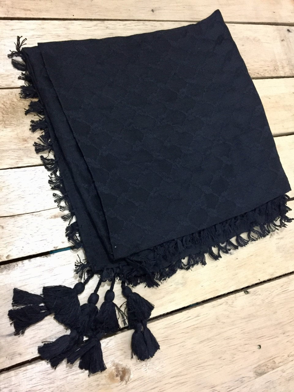 Black Keffyeih Palestine Scarf, Unique Arab Scarf face Cover, Headwear, Vintage Dress Hatta Shemagh Kuffyieh Unisex Face Mask Woven Stitched