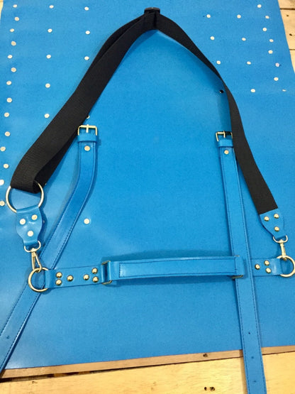13 Slots hand Crafted Chef bag, Knife Roll , Syntactic PU Leather Chef Bag ,PVC Leather, Hand Made Knives Roll Holder Bag , Leather Blue