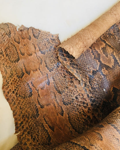 Snake Genuine Leather , natural Crafted uses , Craft supply , Real Leather , Vintage Desert Snake , Upholstery Supply, size about 280cm