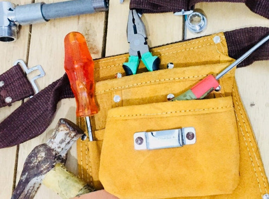Tools Belt, Florist Tool Holder,Work Heavy Duty Supply, Utility Basic Tool Bag, Woodworkers, Carpenters Task Masters Handmade GenuineLeather