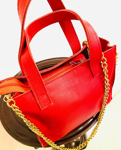 Handmade Genuine Leather Formal Handbag Small Tote Natural Leather Gold Accessories Strap fashion shoulder purses HighQuality 22cmX24cmX12cm