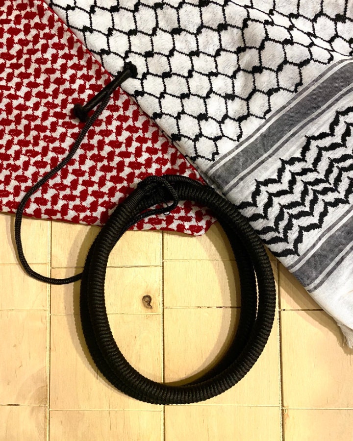 Palestine Arabic Scarf, Shemagh, Kuffyieh Handmade Unique Style, Hatta Jordan Red Bedouins Cover, Kofya Headwear Vintage Arab Dress, 1 Piece