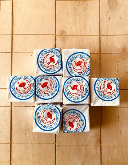 Nablus Olive Oil Soap, Natural Pure Organic Healthy, Palestine Vintage Soap, Handmade in Jordan Middle Eastern Style, 1 Piece OSTRICH