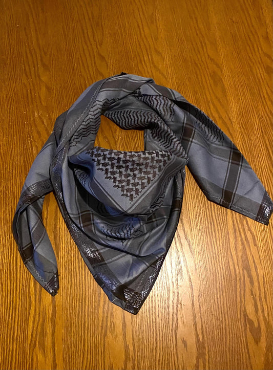 Grey Unique Scarf, Arabian Sahara Bandana Kofya, India Style,Shwal Keffiyeh OldStyle Vintage dress, Hatta Shemagh Headwear Mixed Colours