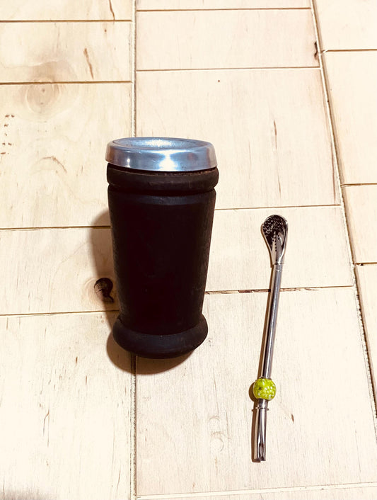 Unique Mate Tea Wooden cup, Yerba Mate Cup +Straw, drinking places fountain, water carved wood natural, Filter Bombilla Straw handmade 50mL