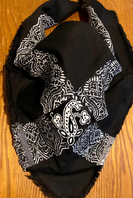 Unique Scarf, Black Silver Line Woven,Desert Bandana Kofya, Arab OldStyle Vintage dress, Hatta Shemagh Kuffyieh Scarf, Mixed colors, Keffiye