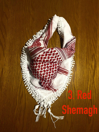 Palestine Kuffyieh Arafat Arab Scarf, Jordan Bedouins face Cover, Arabic Headwear Mask, Vintage Dress Hatta Kofya Woven Stitch Not Printed