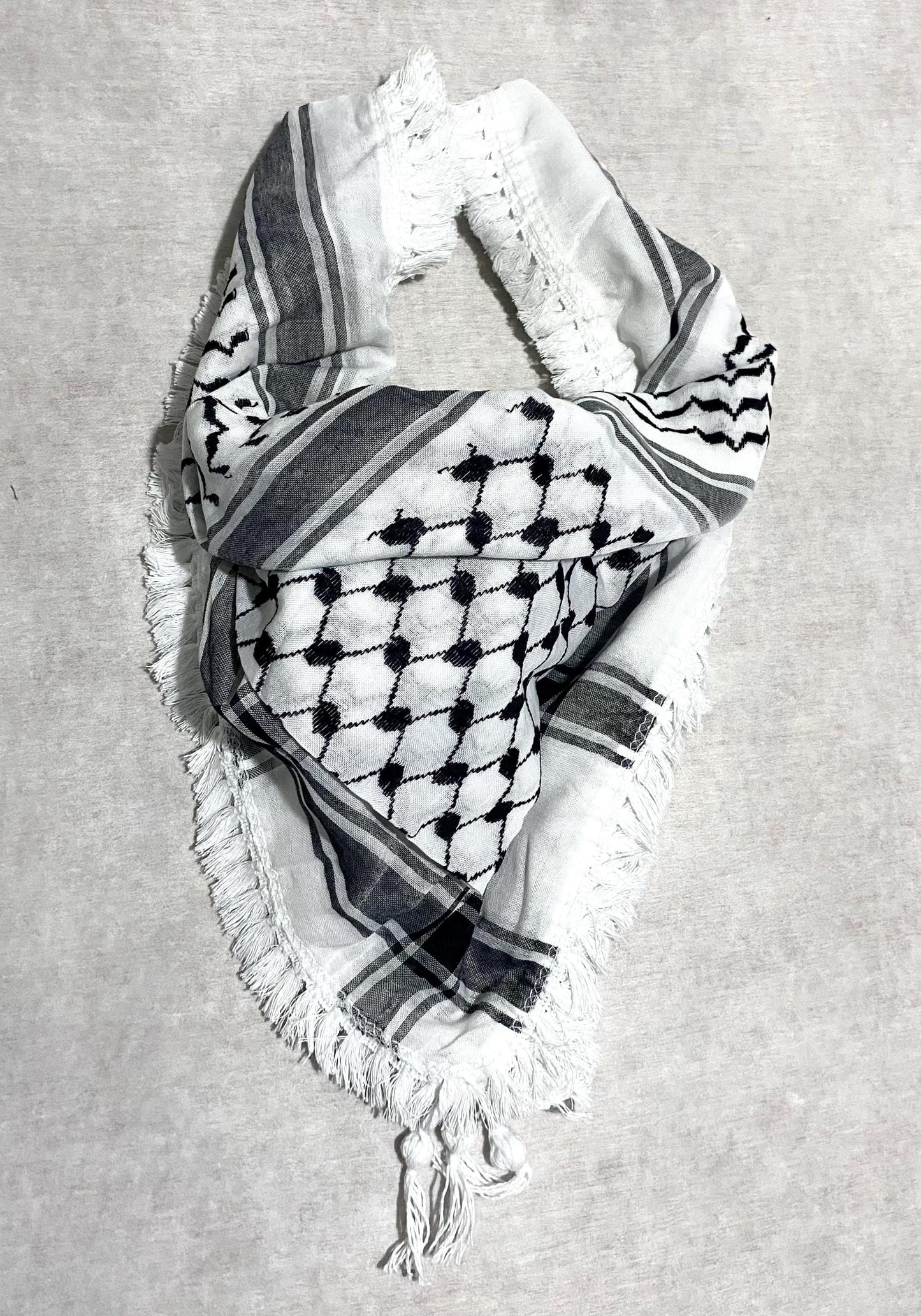 Unique Keffiyeh Scarf Shwal, Arabian Sahara Bandana Kofya, Palestinian Tradition OldStyle Vintage dress, Hatta Shemagh Kuffyieh Headwear