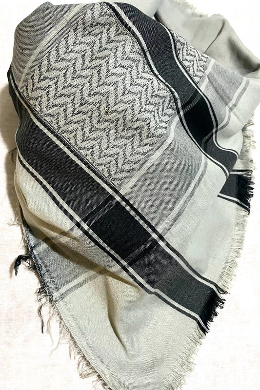 Unique Grey Sahara Arab Scarf Desert Bandana faceCover, Palestine Keffiyeh Headwear, Windproof Mask,vintage dress Hatta Shemagh mixed colour