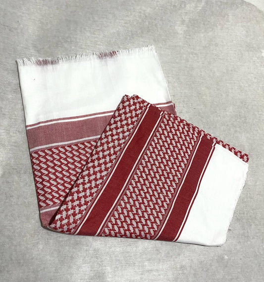 Red keffiyeh Scarf, Arab Bandana Kofya, OldStyle Vintage dress, Unique Sahara Hatta Shemagh Shawl HiQuality Keffyieh Mixed Colours